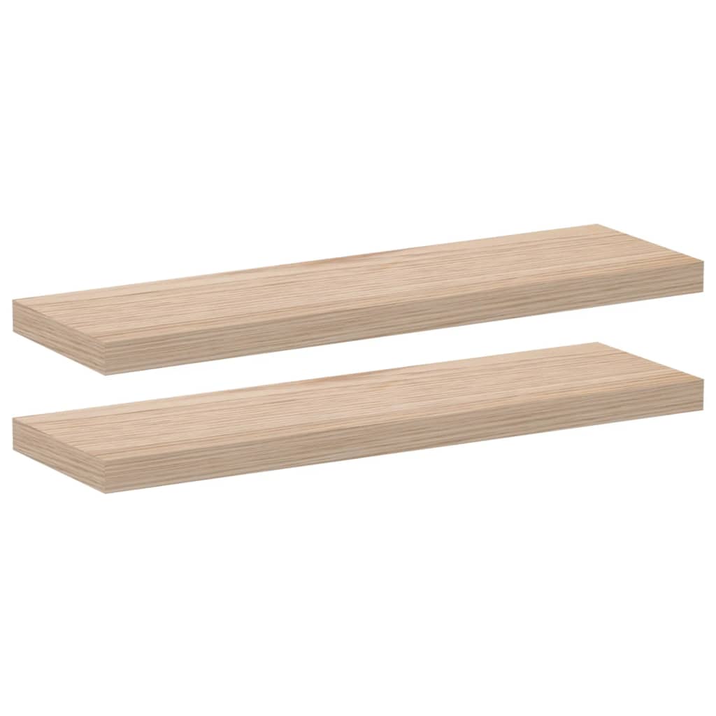 Floating Shelves 2 pcs 80x23.5x4 cm Engineered Wood