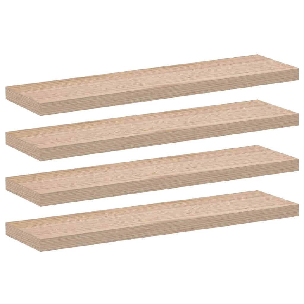 Floating Shelves 4 pcs 90x23.5x4 cm Engineered Wood