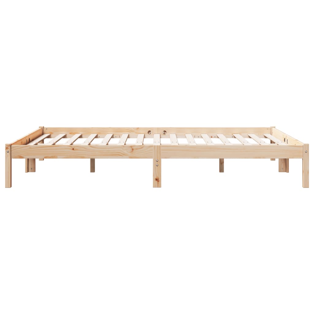 Extra Long Bed Frame without Mattress 140x210 cm Solid Wood Pine