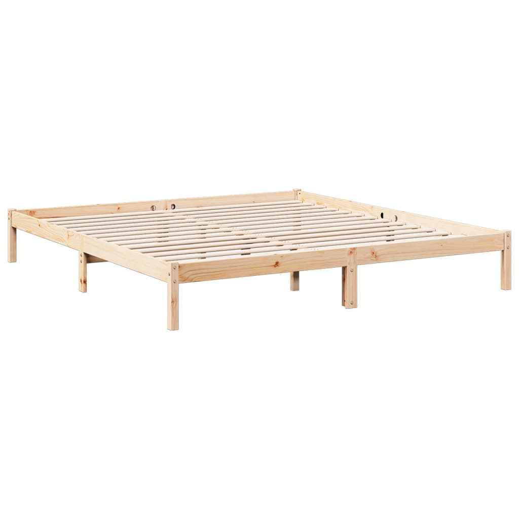 Extra Long Bed Frame without Mattress 180x210 cm Solid Wood Pine