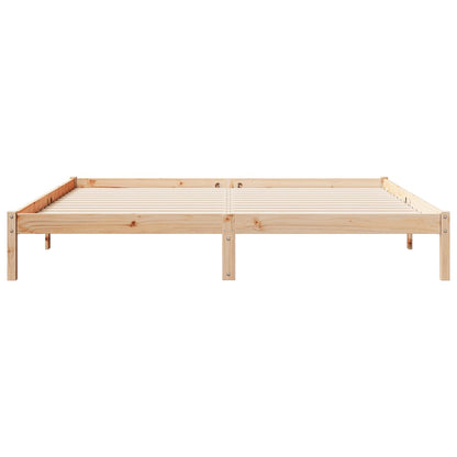 Extra Long Bed Frame without Mattress 180x210 cm Solid Wood Pine