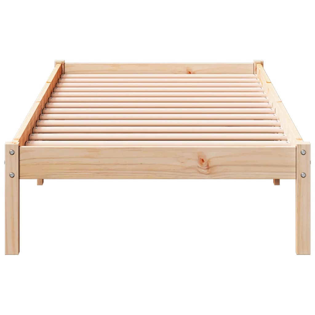 Extra Long Bed Frame without Mattress 90x220 cm Solid Wood Pine