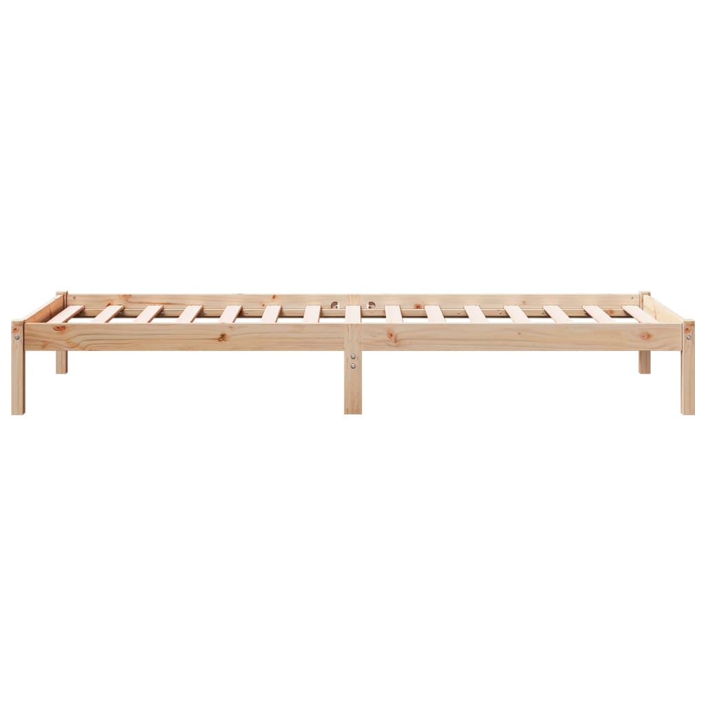 Extra Long Bed Frame without Mattress 90x220 cm Solid Wood Pine