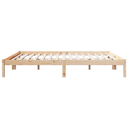 Extra Long Bed Frame without Mattress 180x220 cm Solid Wood Pine