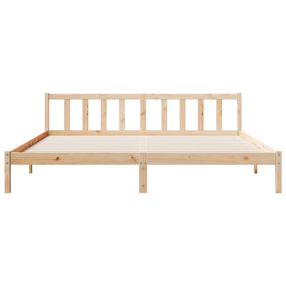 Extra Long Bed Frame without Mattress 180x210 cm Solid Wood Pine