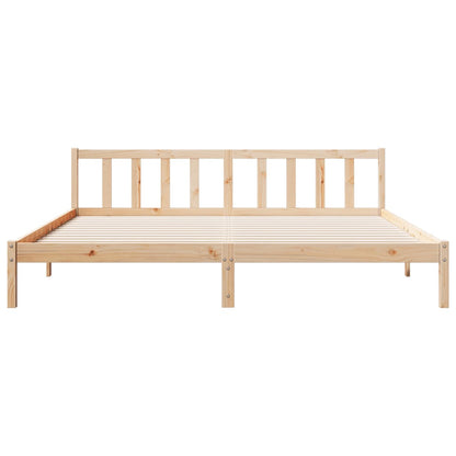 Extra Long Bed Frame without Mattress 200x210 cm Solid Wood Pine