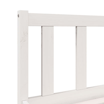 Extra Long Bed Frame without Mattress White 90x220 cm Solid Wood Pine