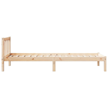 Extra Long Bed Frame without Mattress 100x220 cm Solid Wood Pine