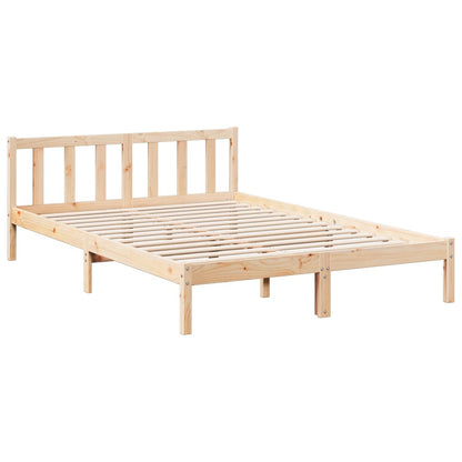 Extra Long Bed Frame without Mattress 140x220 cm Solid Wood Pine