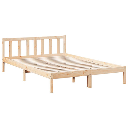 Extra Long Bed Frame without Mattress 160x220 cm Solid Wood Pine