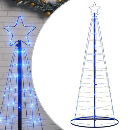 Christmas Tree Light Cone 200 LEDs Blue 182 cm