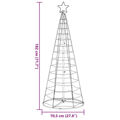 Christmas Tree Light Cone 200 LEDs Blue 182 cm