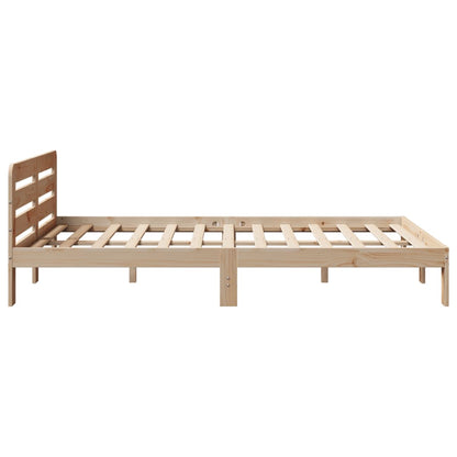 Bed Frame without Mattress 120x200 cm Solid Wood Pine