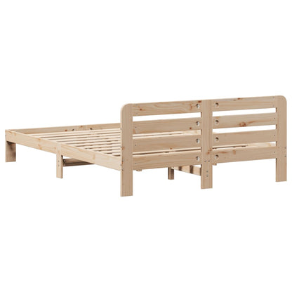 Bed Frame without Mattress 120x200 cm Solid Wood Pine