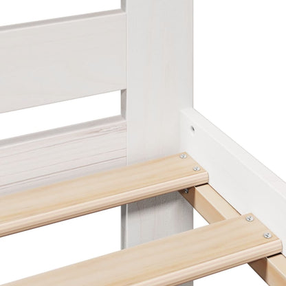 Bed Frame without Mattress White 90x190 cm Single Solid Wood Pine