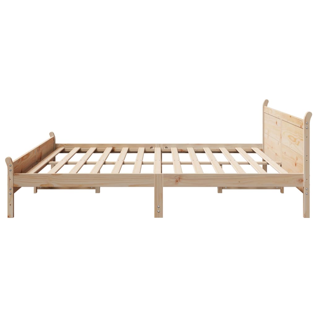 Bed Frame without Mattress 180x200 cm Super King Solid Wood Pine