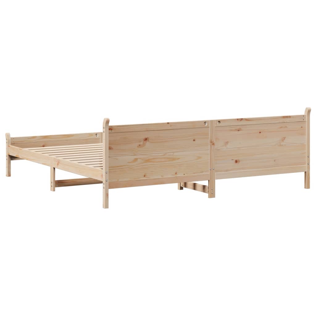 Bed Frame without Mattress 180x200 cm Super King Solid Wood Pine