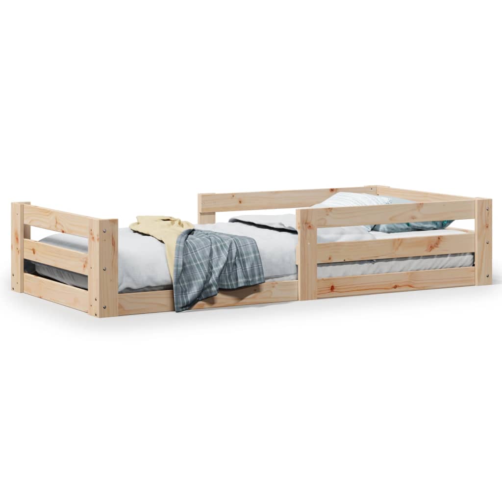 Bed Frame without Mattress 80x200 cm Solid Wood Pine