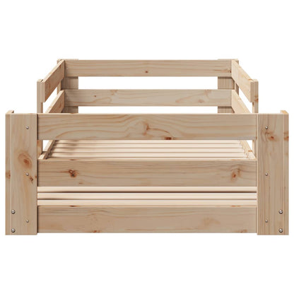 Bed Frame without Mattress 80x200 cm Solid Wood Pine