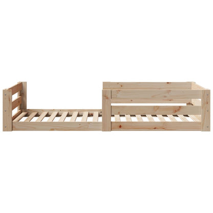 Bed Frame without Mattress 80x200 cm Solid Wood Pine