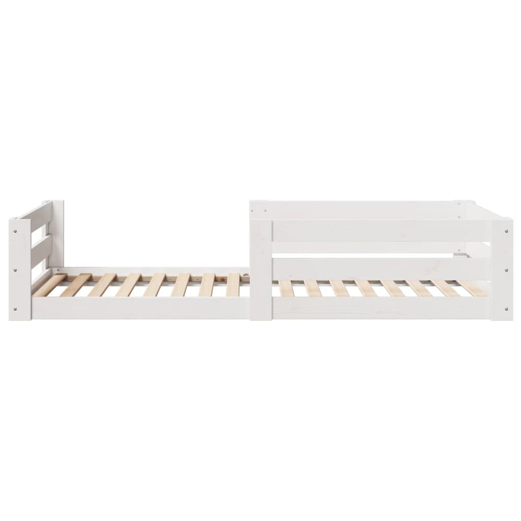 Bed Frame without Mattress White 80x200 cm Solid Wood Pine