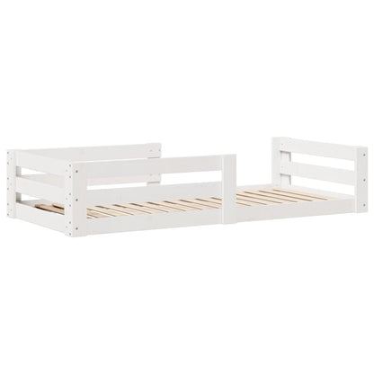 Bed Frame without Mattress White 80x200 cm Solid Wood Pine