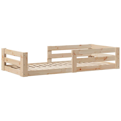 Bed Frame without Mattress 100x200 cm Solid Wood Pine