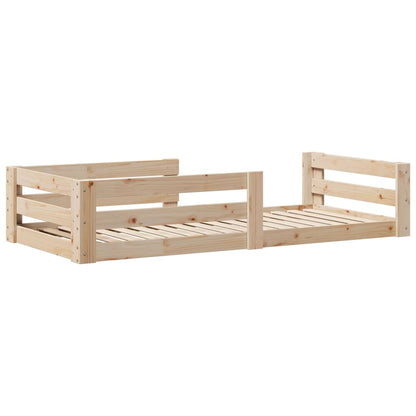 Bed Frame without Mattress 100x200 cm Solid Wood Pine