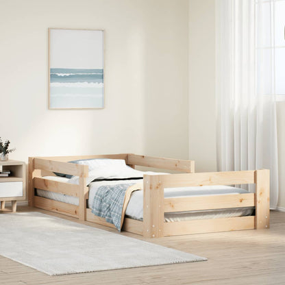 Bed Frame without Mattress 100x200 cm Solid Wood Pine