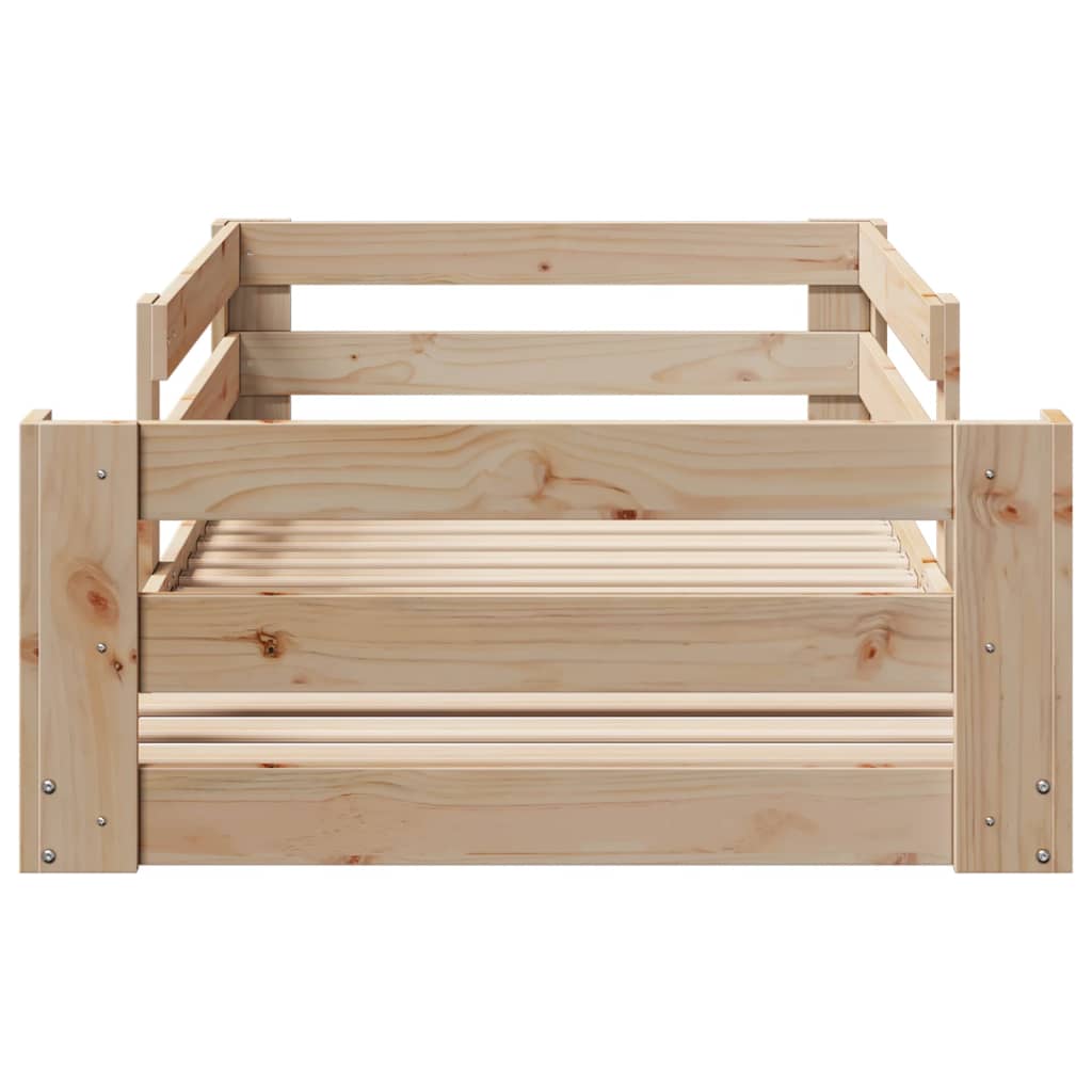 Bed Frame without Mattress 80x190 cm Solid Wood Pine