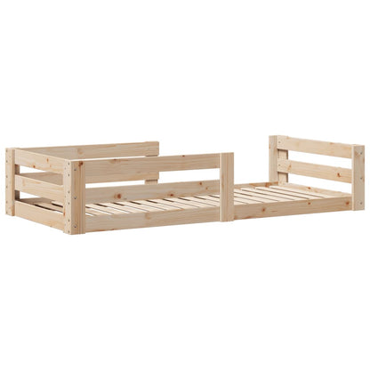 Bed Frame without Mattress 90x190 cm Single Solid Wood Pine