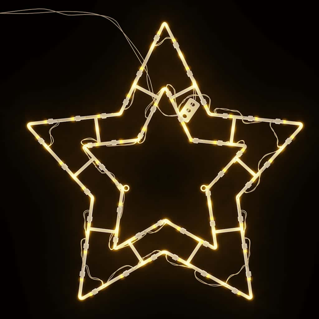 Christmas Lights Star Silhouette 2 pcs 50 LEDs Warm White