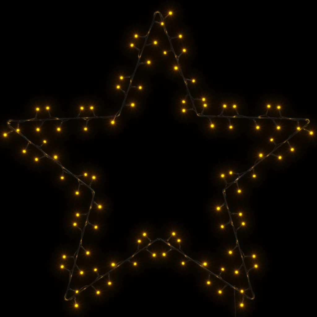 Christmas Lights Star Silhouette 115 LEDs Warm White