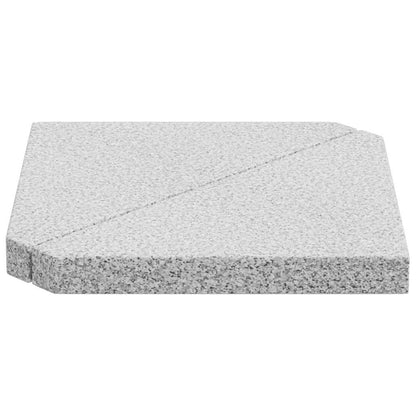 Umbrella Weight Plates 2 pcs Grey Granite Triangular 14 kg