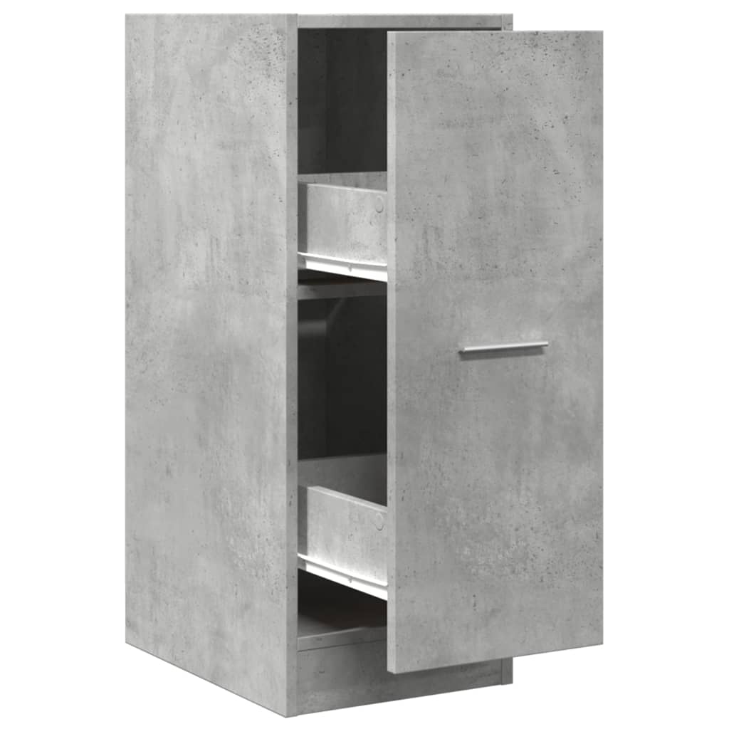 Apothecary Cabinet Concrete Grey 30x41x77.5 cm Engineered Wood