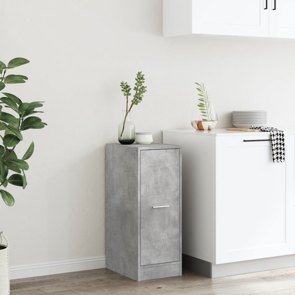 Apothecary Cabinet Concrete Grey 30x41x77.5 cm Engineered Wood