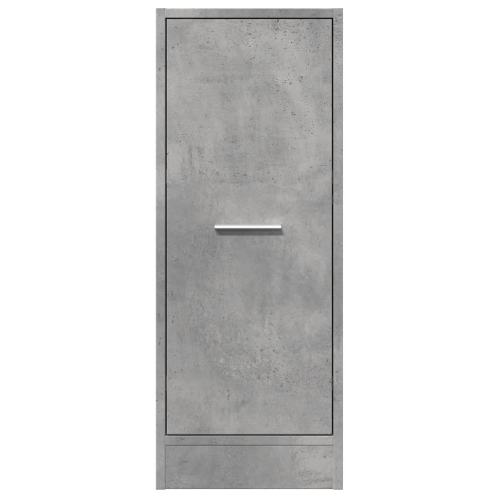 Apothecary Cabinet Concrete Grey 30x41x77.5 cm Engineered Wood