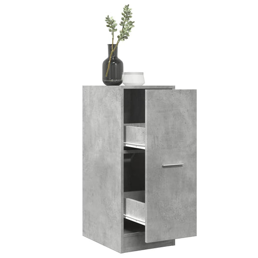 Apothecary Cabinet Concrete Grey 30x41x77.5 cm Engineered Wood