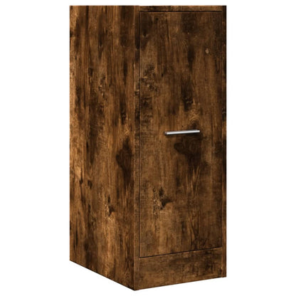 Apothecary Cabinet Smoked Oak 30x41x77.5 cm Engineered Wood