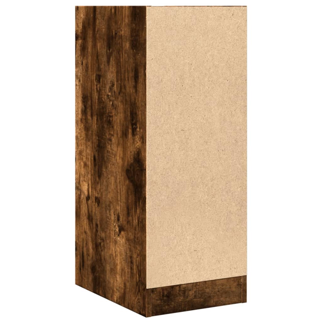 Apothecary Cabinet Smoked Oak 30x41x77.5 cm Engineered Wood