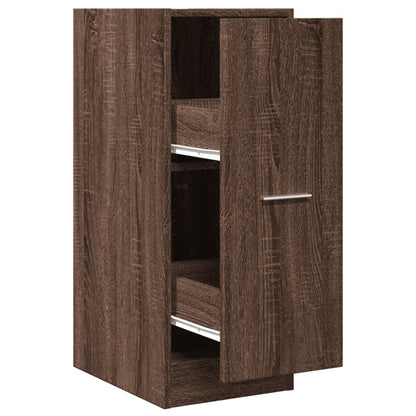 Apothecary Cabinet Brown Oak 30x41x77.5 cm Engineered Wood