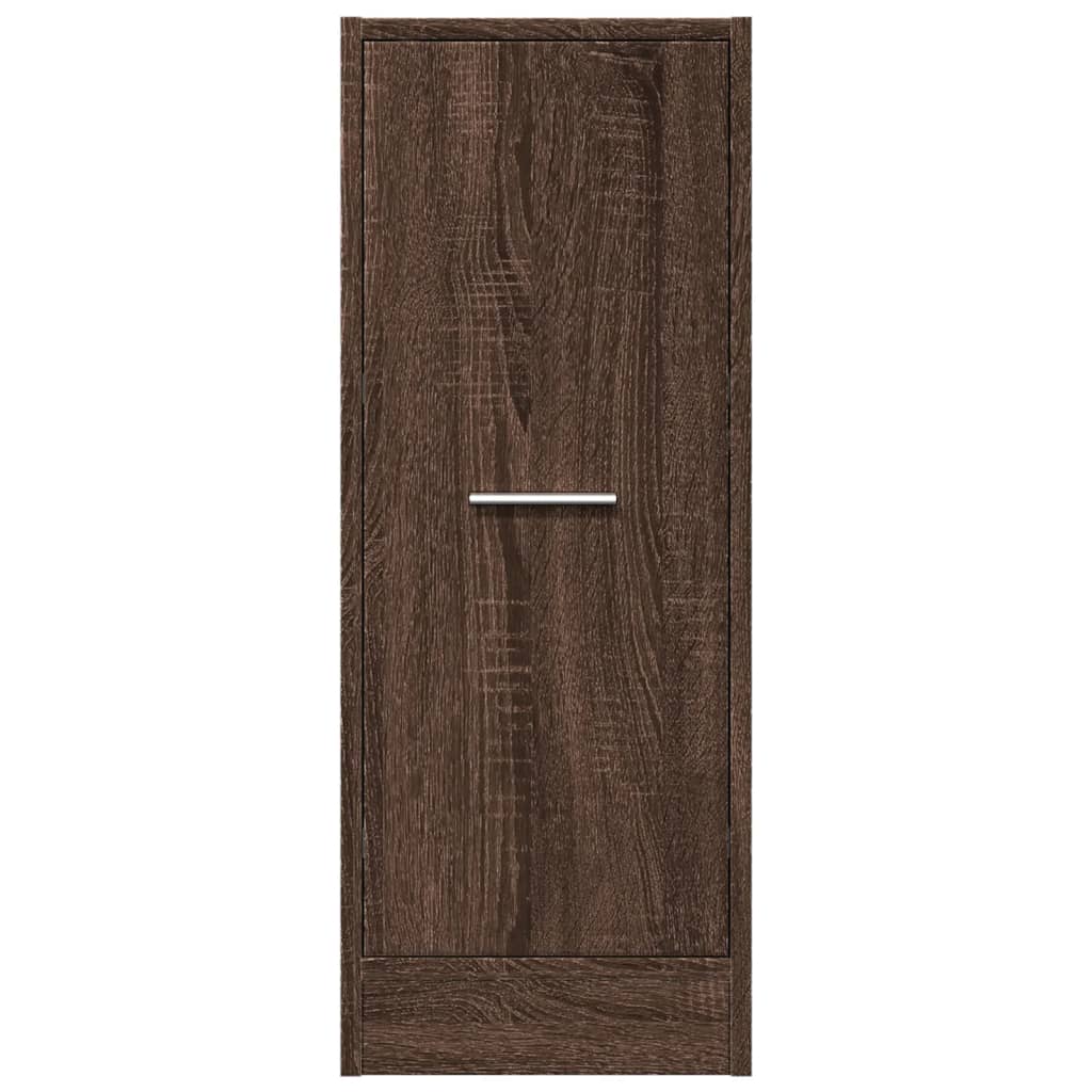 Apothecary Cabinet Brown Oak 30x41x77.5 cm Engineered Wood