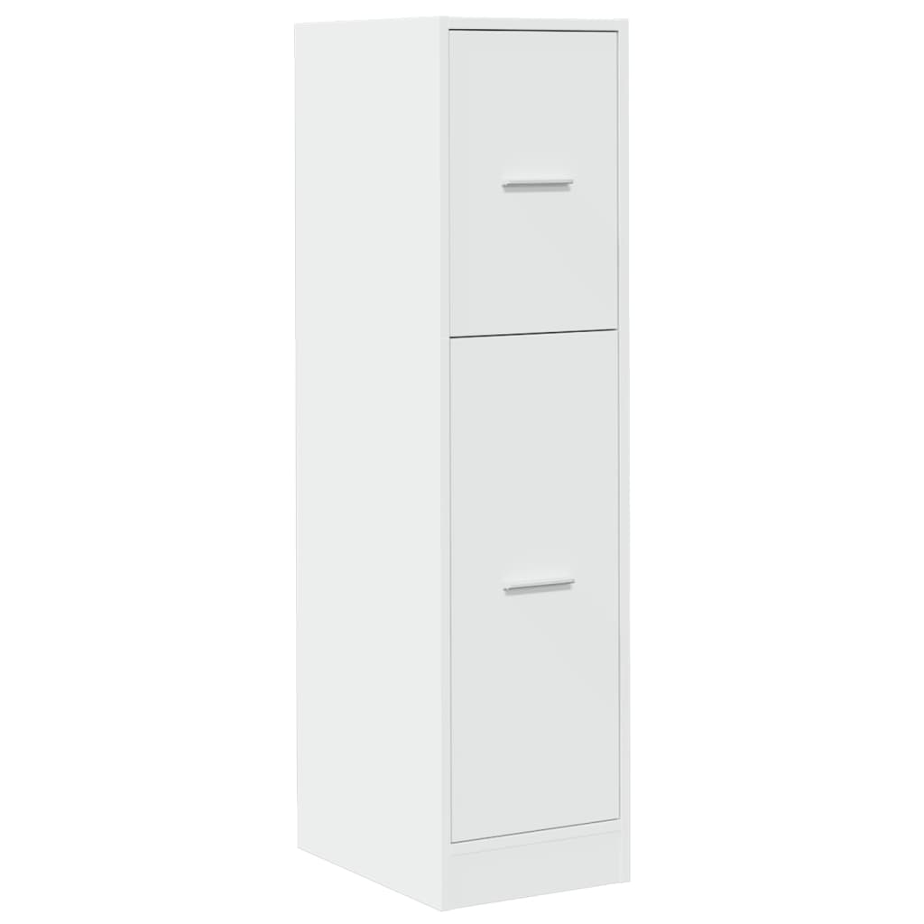 Apothecary Cabinet White 30x41x118 cm Engineered Wood