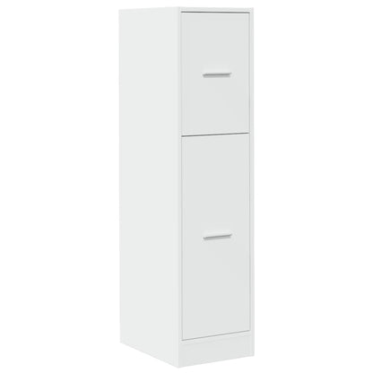 Apothecary Cabinet White 30x41x118 cm Engineered Wood