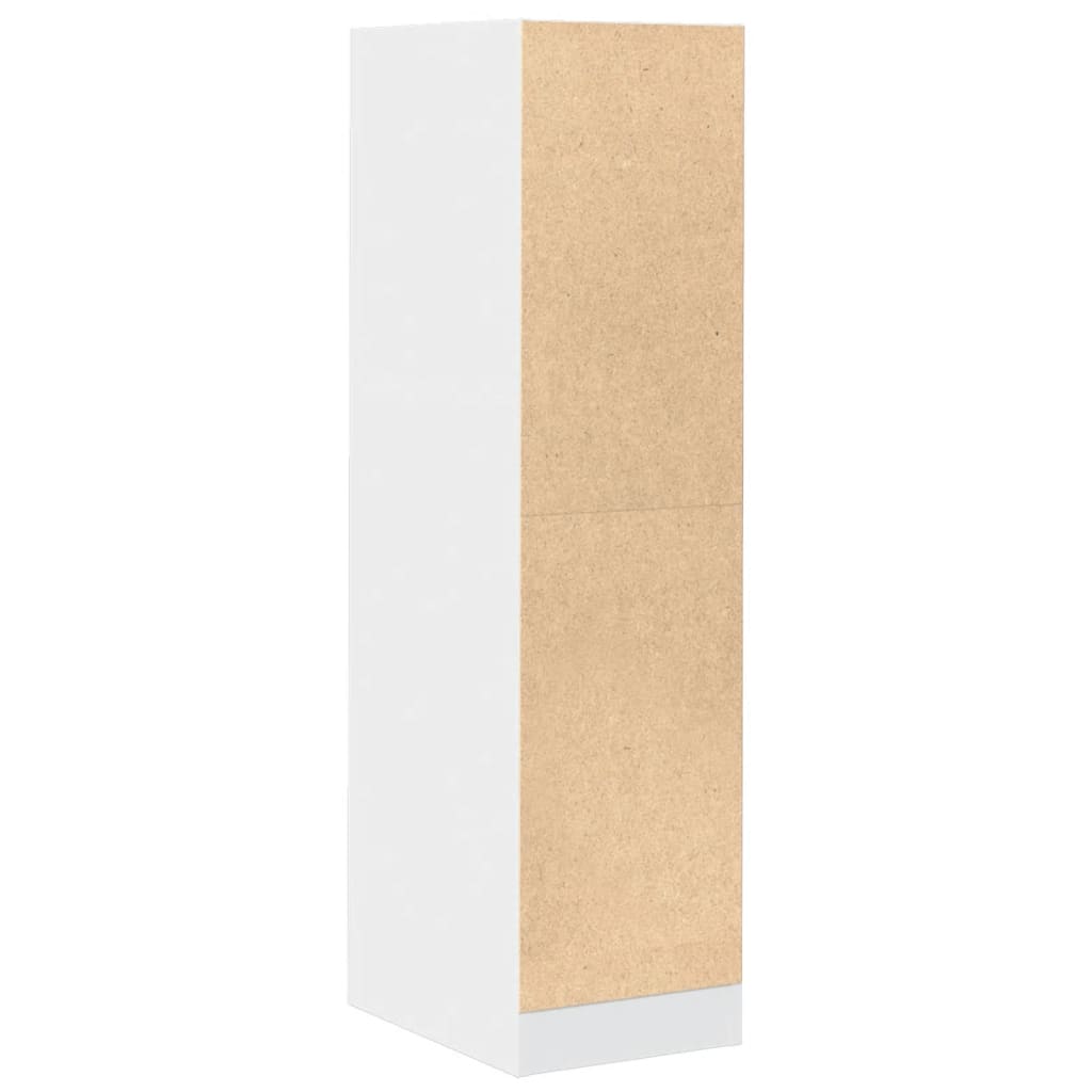 Apothecary Cabinet White 30x41x118 cm Engineered Wood