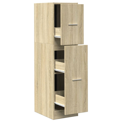 Apothecary Cabinet Sonoma Oak 30x41x118 cm Engineered Wood