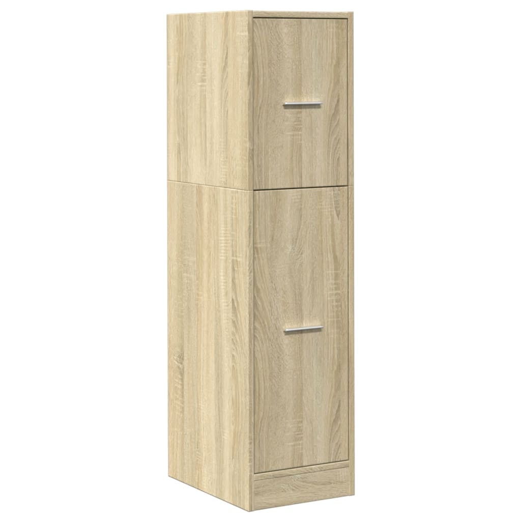 Apothecary Cabinet Sonoma Oak 30x41x118 cm Engineered Wood