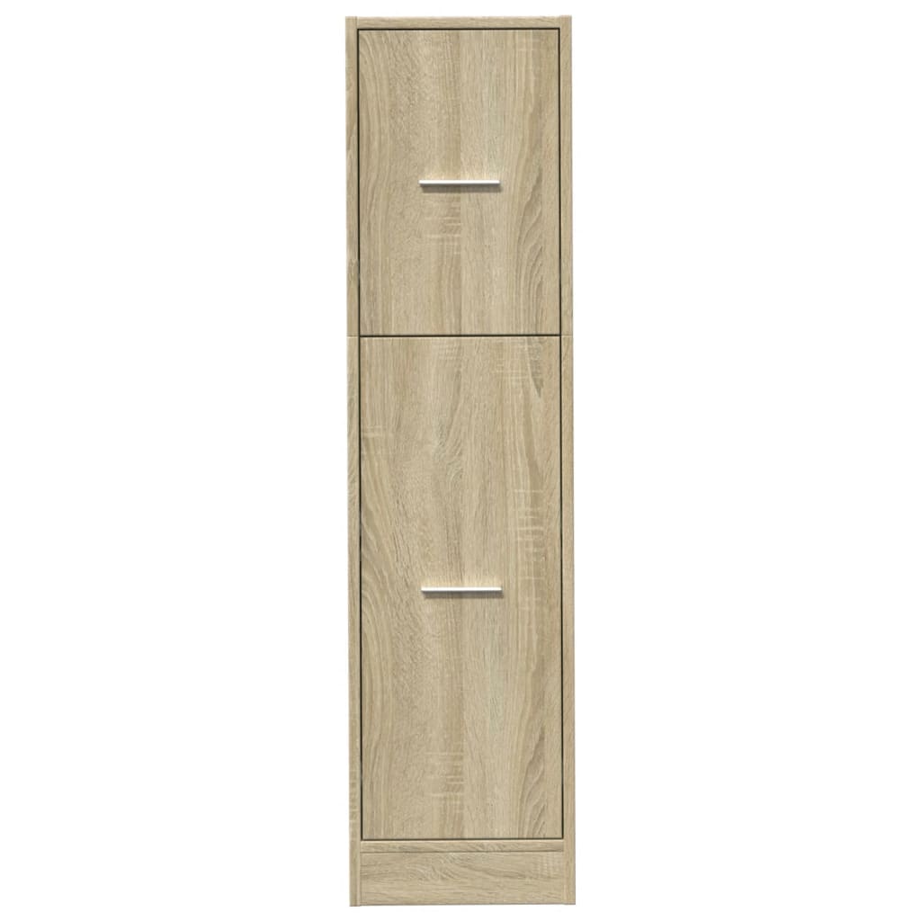 Apothecary Cabinet Sonoma Oak 30x41x118 cm Engineered Wood