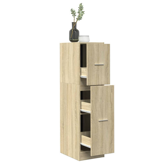 Apothecary Cabinet Sonoma Oak 30x41x118 cm Engineered Wood