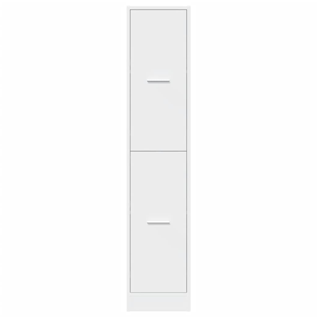 Apothecary Cabinet White 30x41x144.5 cm Engineered Wood